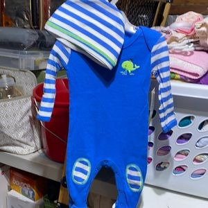 Whale onesie outfit